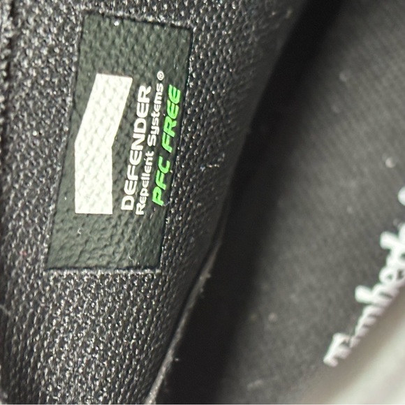 Timberland Black Lace Up Heeled Ankle Boots Size 8.5 Block Heel Like New - Picture 15 of 15